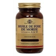 SOLGAR HUILE DE FOIE DE MORUE, vitamine A et D