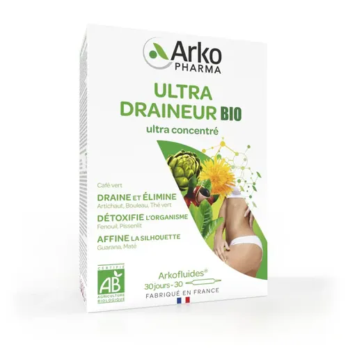ARKOPHARMA ULTRA DRAINEUR BIO 30 AMPOULES
