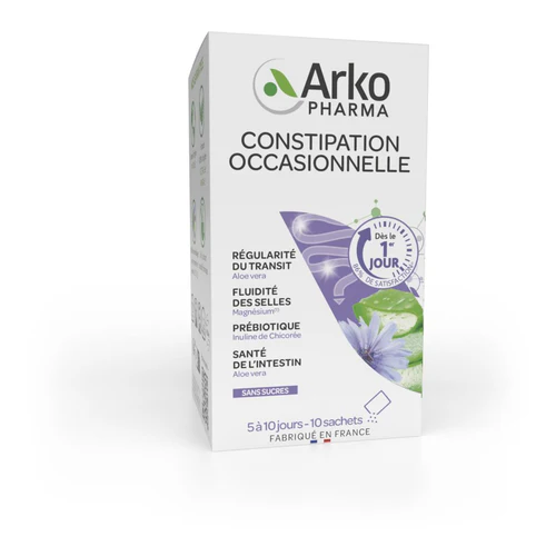 ARKO CONSTIPATION OCCASIONNELLE ALOE VERA BTE 10 SACHETS