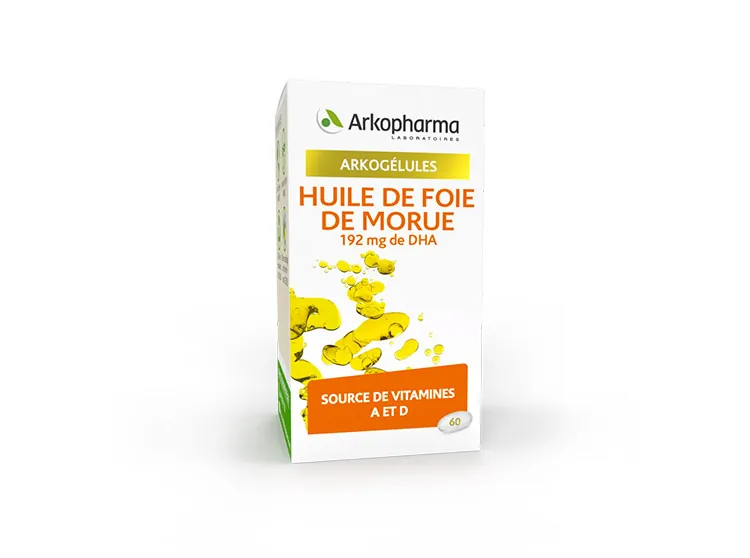 ARKO SOURCE DE VIT A ET D HUILE DE FOIE DE MORUE BTE 60GEL