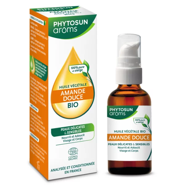 PHYTOSUN HUILE VEGETALE AMANDE DOUCE BIO 50 ML