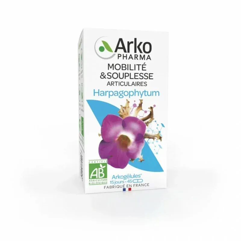 ARKO MOBILITE ET SOUPLESSE ARTICULAIRE HARPAGOPHYTUM BOITE 45 GELULES