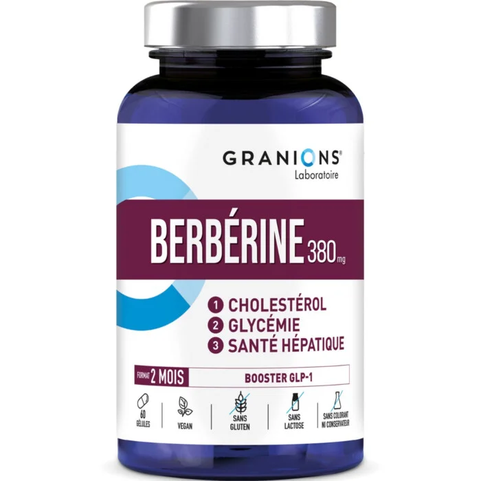 Granions Berberine 380mg bte 60gel